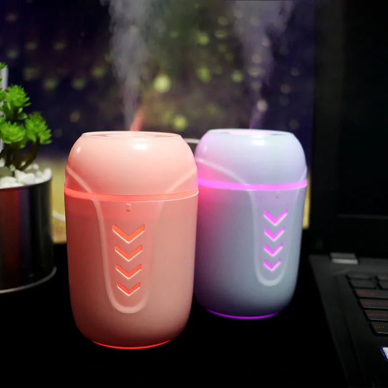 X3 portable humidifier in blue colour with 200ml water tank and USB cable