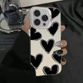 Heart laser mobile phone shell for Apple iPhone in assorted colours with anti-wear and anti-fall design.
