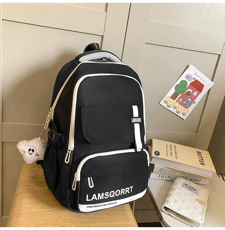 Waterproof nylon high school backpack in multiple colours with under 20L capacity