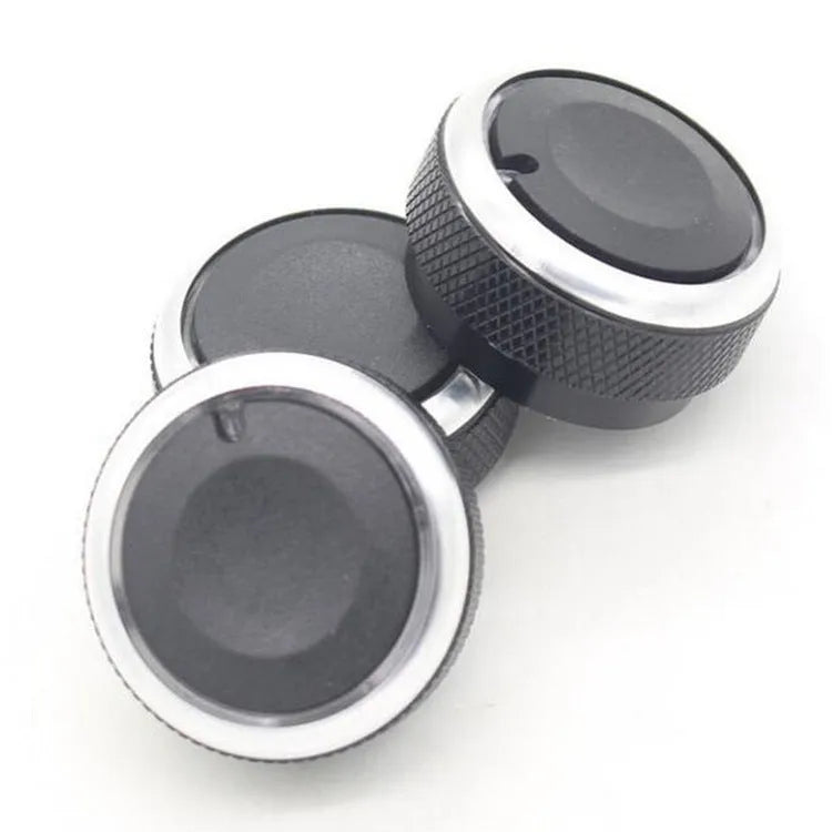 Three black aluminium air conditioning knobs for Chevrolet Lefeng and Lechi cars