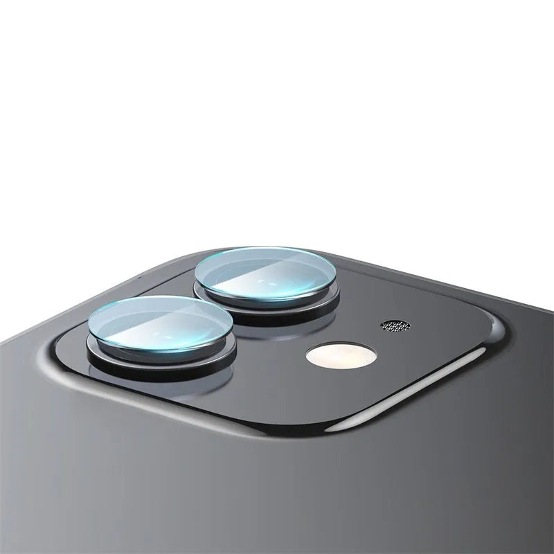 Composite Material Mirror Lens Protective Film for iPhone 12 Mini 5.4 Inch and iPhone 12 6.1 Inch with Scratch Resistant and Anti Fingerprint Properties 0.25mm Transparent Rear Film 2 Pack