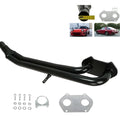 Black stainless steel exhaust manifold head section for Mazda RX-7 1979-85 12A engine