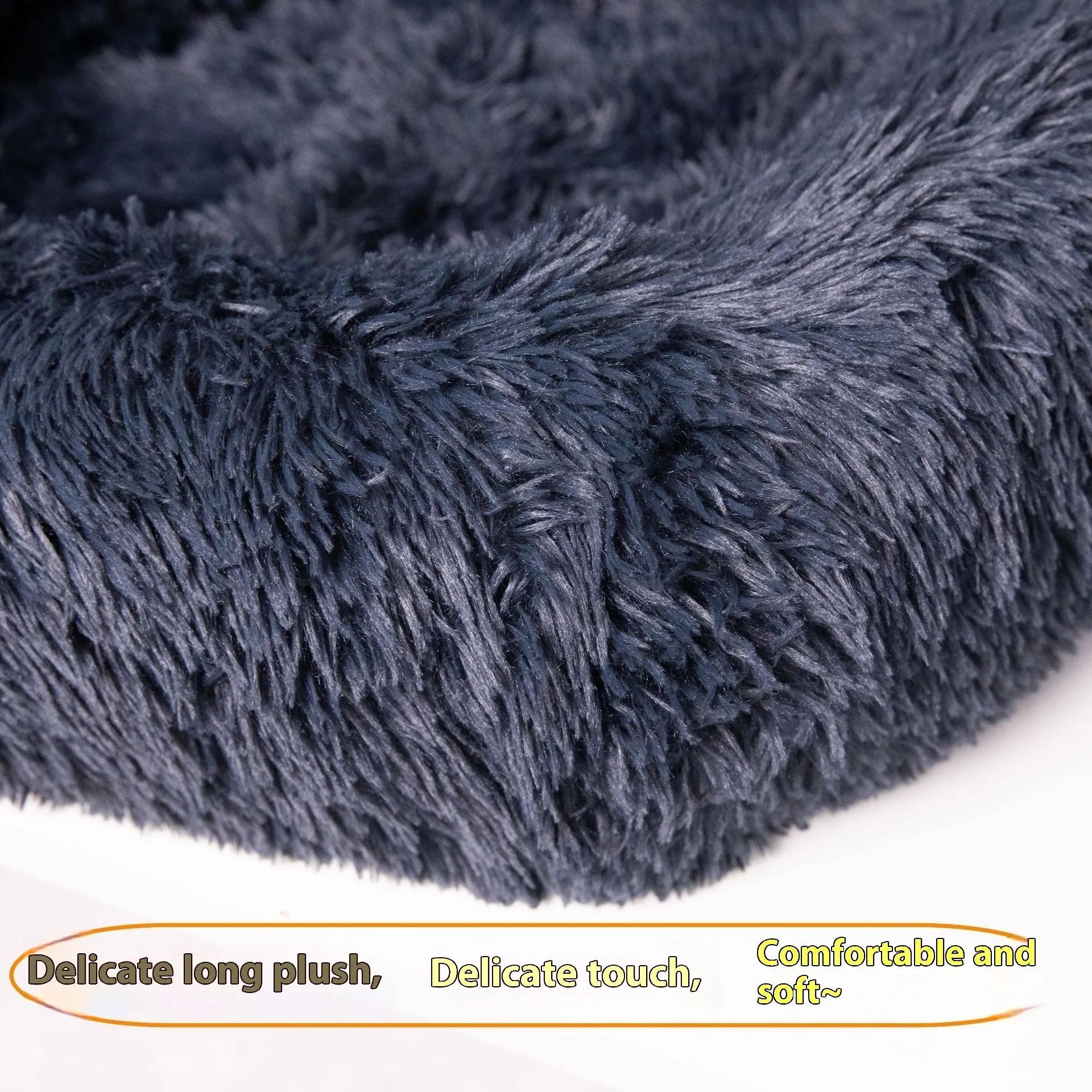 Dark grey thermal pet mat placed on a car's back seat.