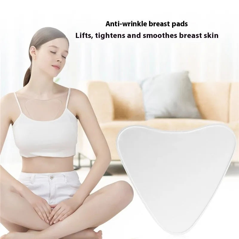 Transparent anti-wrinkle silicone patches in T-shaped, heart-shaped, triangle and neck sticker designs