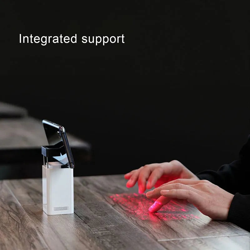 Wireless projection virtual keyboard and mouse with 78 keys and seven-color backlight on desk