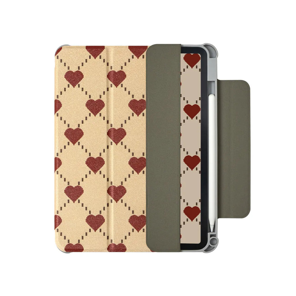 Double sided magnetic suction flat plate protective shell for iPad Air 4 and Air 5 tablets.