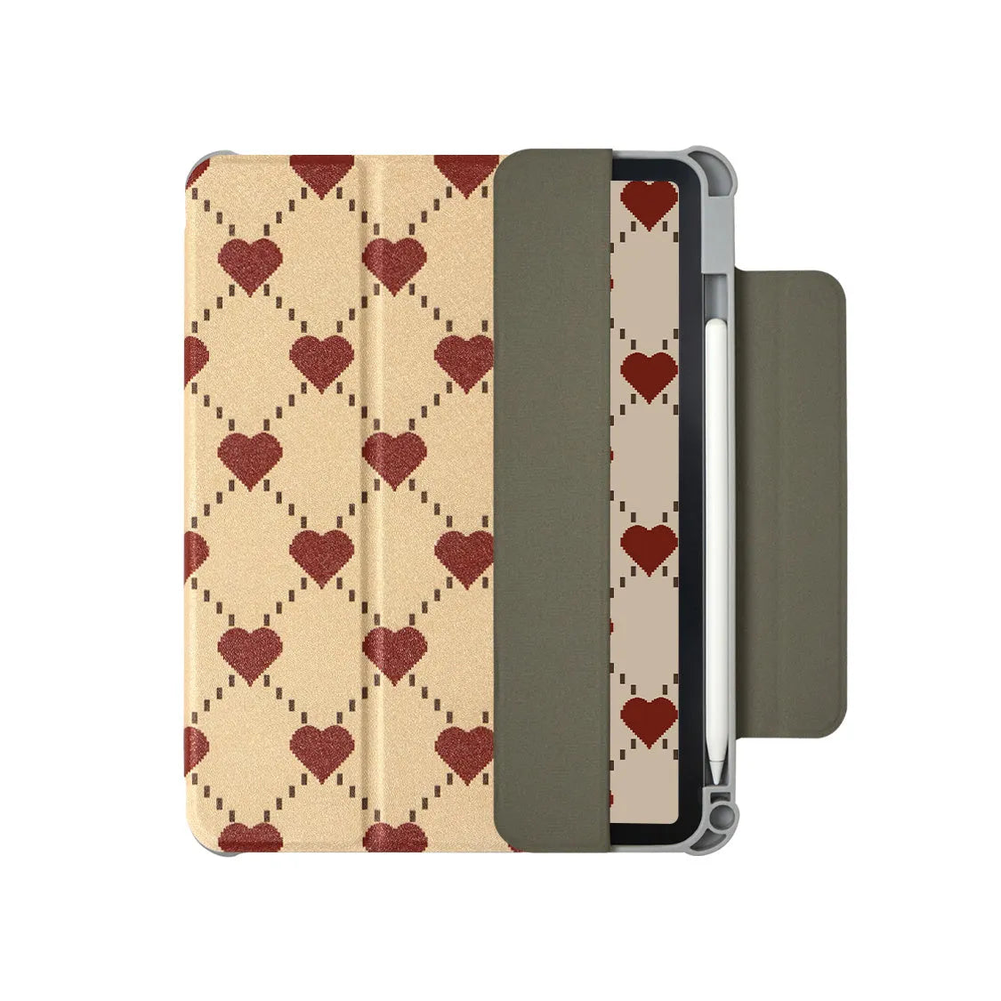 Double sided magnetic suction flat plate protective shell for iPad Air 4 and Air 5 tablets.