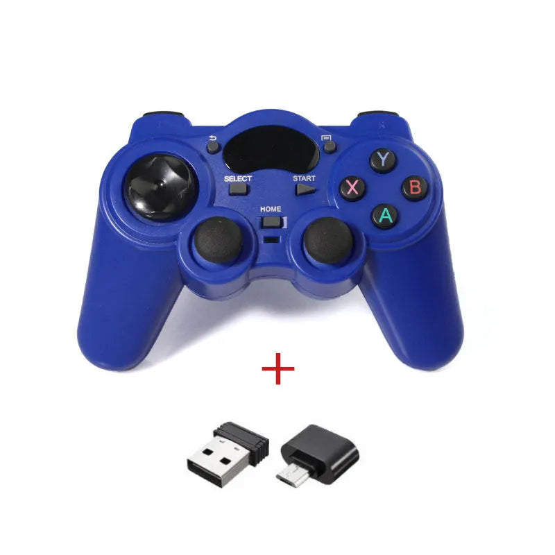 2.4GHz wireless gamepad for smart TV and multi-platform gaming with ergonomic design
