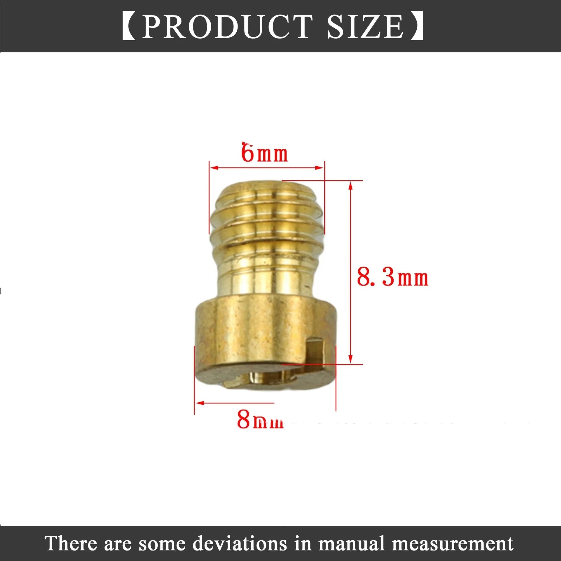 M6 threaded metal carburettor main jet for Derotto PHBN PHVA models