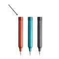 Green precision screwdriver set with 24 bits for mobile phone and computer repair disassembly.