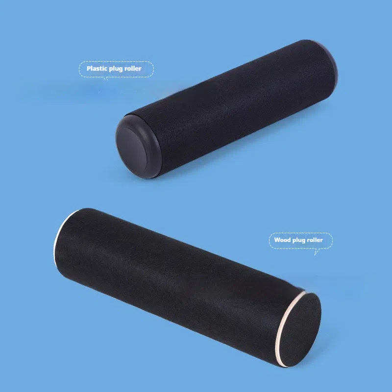 Portable solid wood balance board in black colour for core stability training