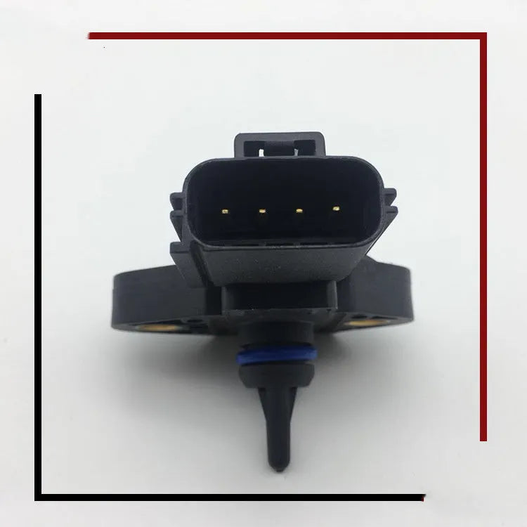 Black automotive intake manifold pressure sensor for Ford and Lincoln vehicles