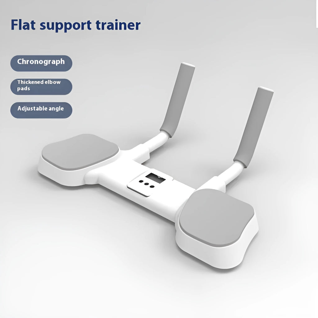 White household flat support trainer with alloy aluminium tube frame on a flat surface.