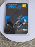 A multi-port USB extender hub with a 20cm cable, showing USB-A and USB-C style options.