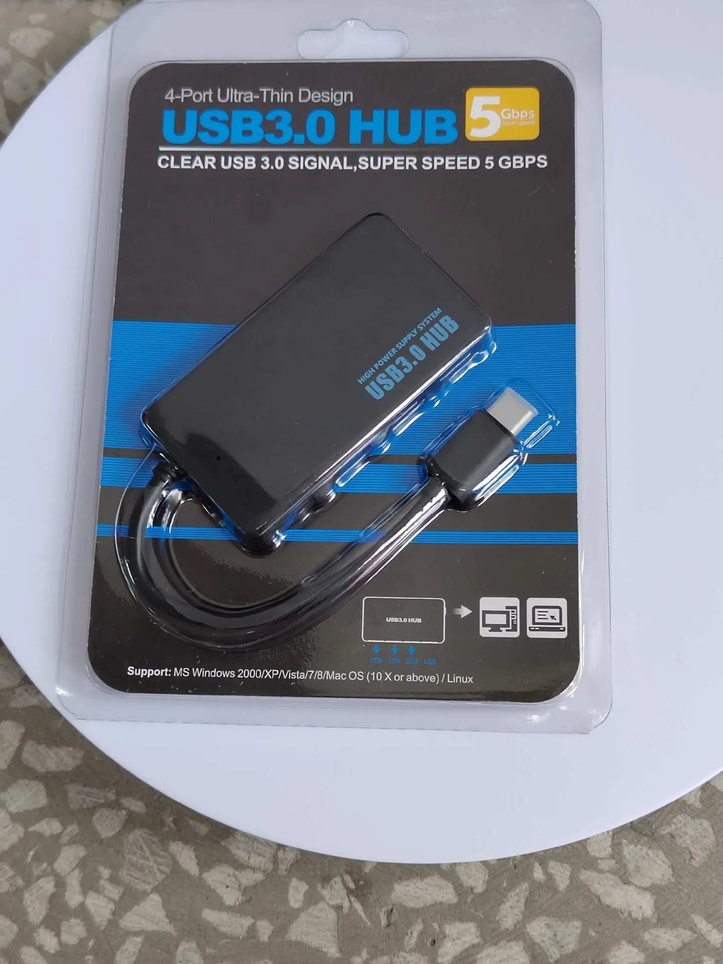 A multi-port USB extender hub with a 20cm cable, showing USB-A and USB-C style options.