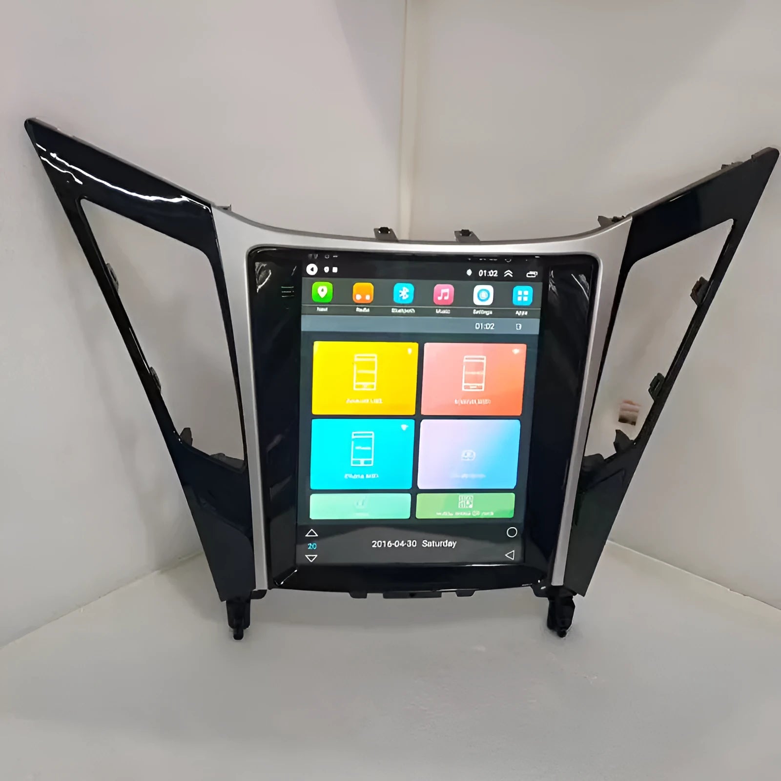 Vertical 9.7-inch Android car navigation touchscreen for 2008 Hyundai Sonata
