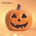 Hollow-out plastic pumpkin lamp prop in European style, 30x28x26cm, for Halloween or Easter decoration
