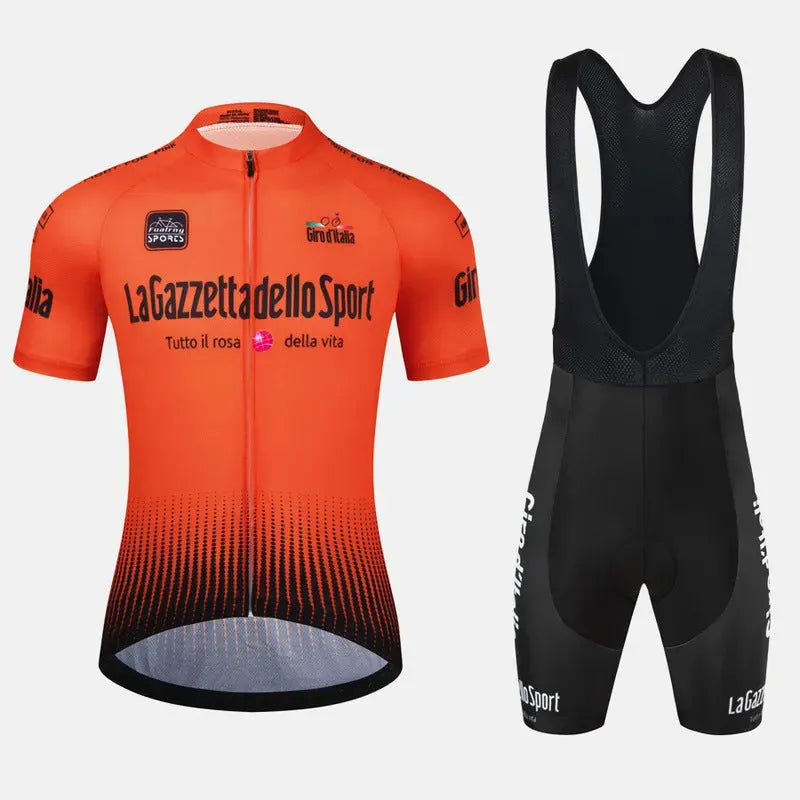 Polyester cycling short sleeve suit for road bike summer riding in various colour options