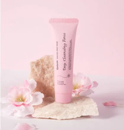 A single 30g sachet of cherry blossom mud facial mask.