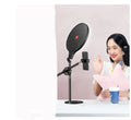 K13 desktop fill light bracket with 26cm or 35cm fill light, aluminium alloy and ABS, USB powered.