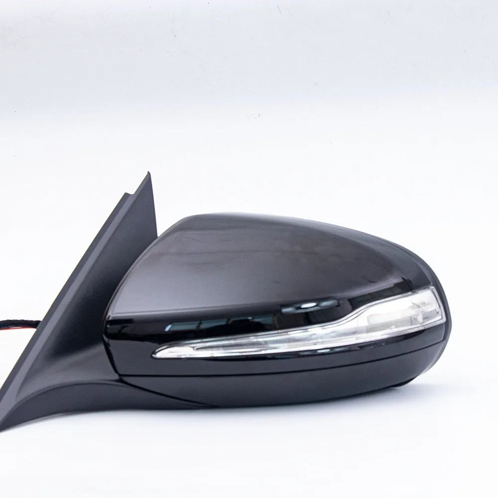 Mercedes-Benz W205 rearview mirror assembly with ABS housing for heated folding systems