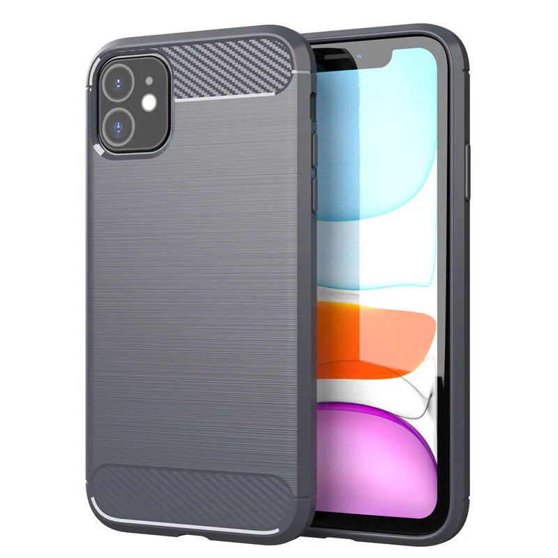 Compatible Apple iPhone 11 Pro Max TPU back cover case in black with 1.8 mm thickness injection moulded design