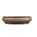 Handmade antique papaya-shaped purple clay flower pot for plants