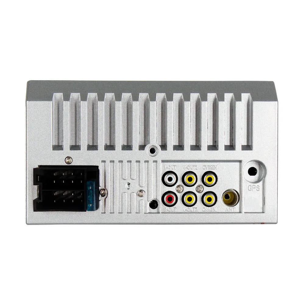 Front view of a 7-inch HD Bluetooth car stereo unit with touchscreen display