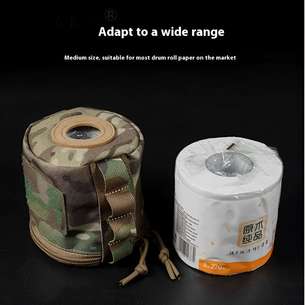 Outdoor waist-hanging ditty bag in nylon for camping tissue storage