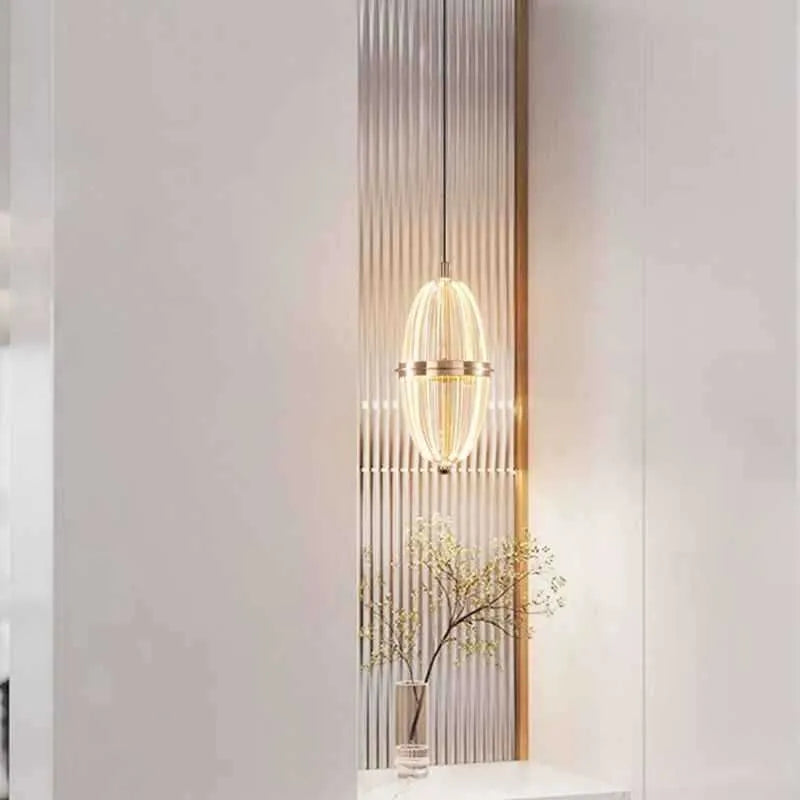 French light luxury small acrylic chandelier 500mm three colour for bedroom apartment living room dining room