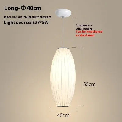 Fabric chandelier lantern lamp with iron frame, LED light source, available in multiple sizes from 30cm to 80cm
