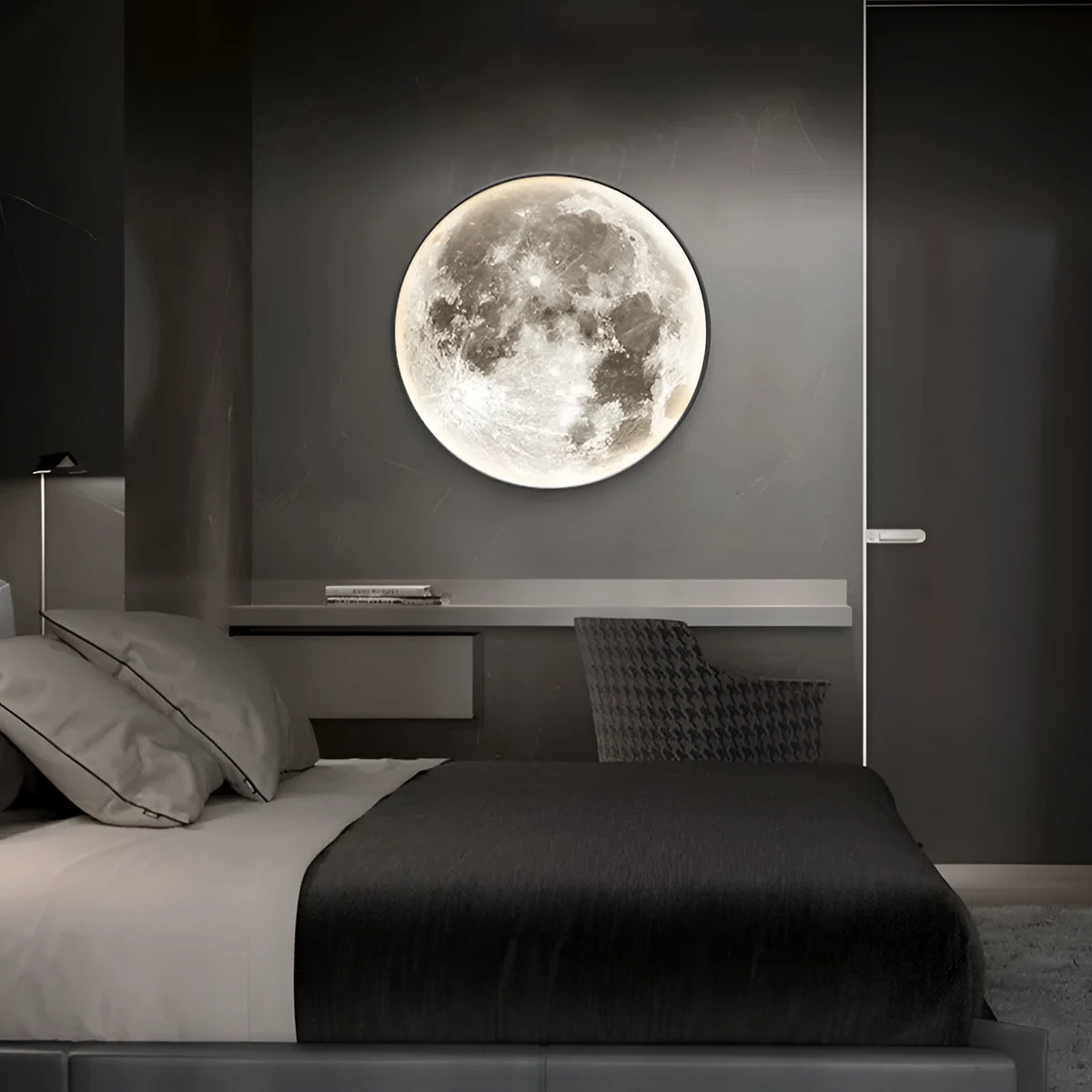 Modern wall lamp with PMMA lampshade dimmable remote control 24x5cm 50x5cm 60x5cm
