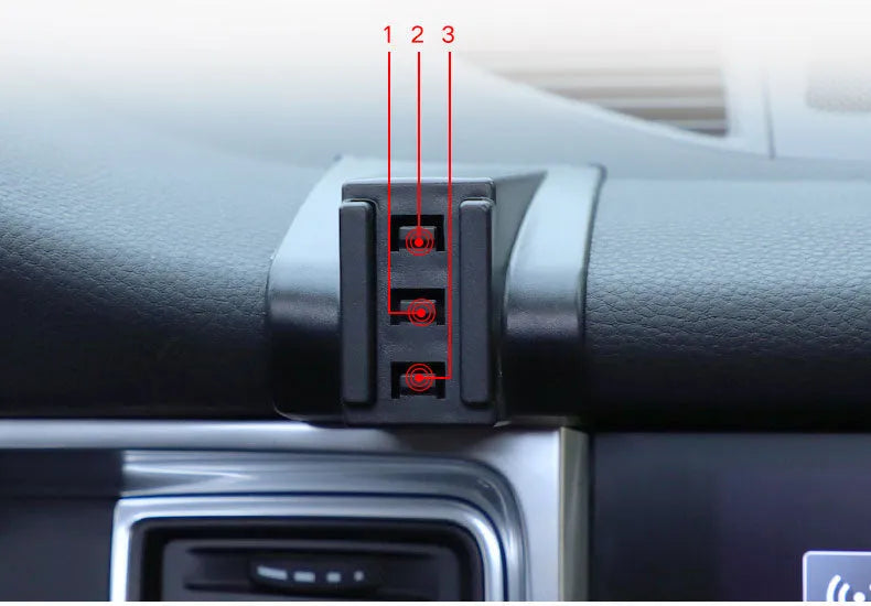 Wireless charging navigation car phone stand gravity linkage holder in black for Porsche alloy carbon fibre ABS