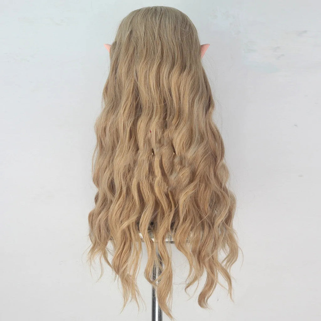 Hobbit Elf Queen Kellantril cosplay wig with ears, long 70cm anime wig in picture colour