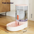 Grey automatic pet drinking fountain with 3.8L large capacity reservoir for cats and dogs.