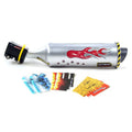 Motorcycle engine sound effect loudspeaker for bicycle bike, PE tube, 39cm packed size, with sound cards and bracket