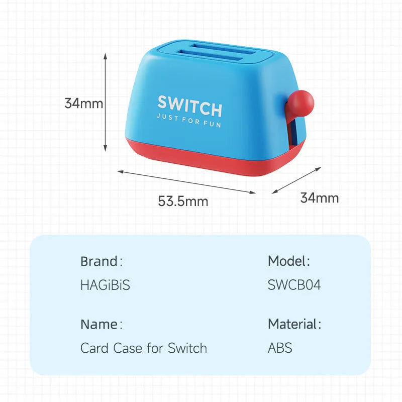 Nintendo Switch game card storage box in green colour with silicone anti-slip base.