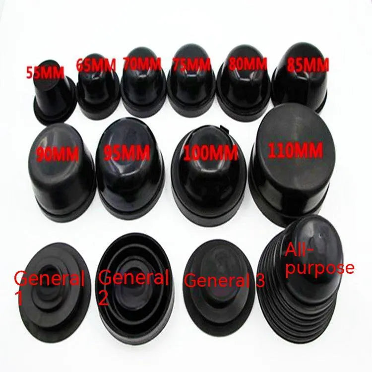 Black silicone 90mm diameter headlight dust cover for General Motors vehicles