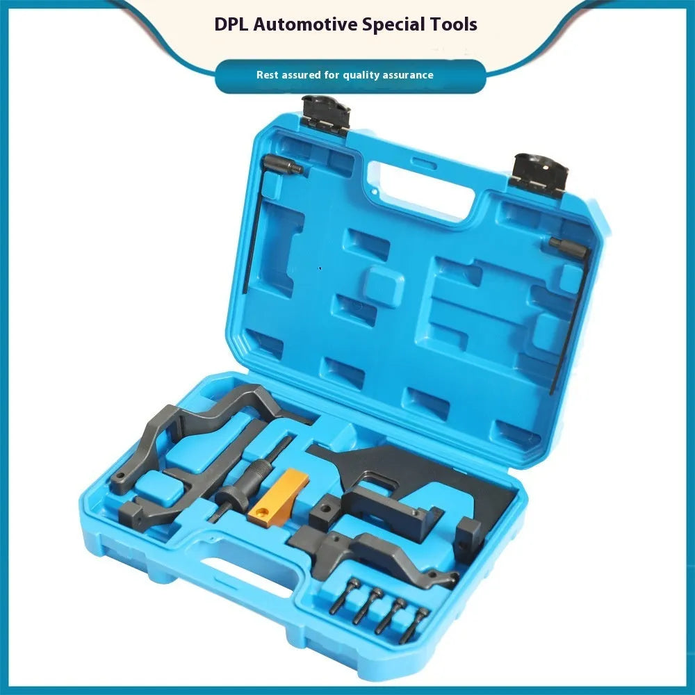 Blue alloy mini car repair tool set for BMW Peugeot engine maintenance