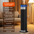 Upgraded humidifying colour vertical heater with remote control measuring 16x16x52.6cm