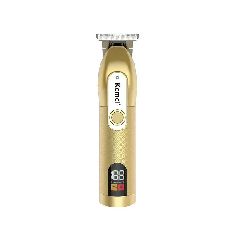 LCD digital display USB high power electric hair clipper with three limit combs 1mm 2mm 3mm rechargeable