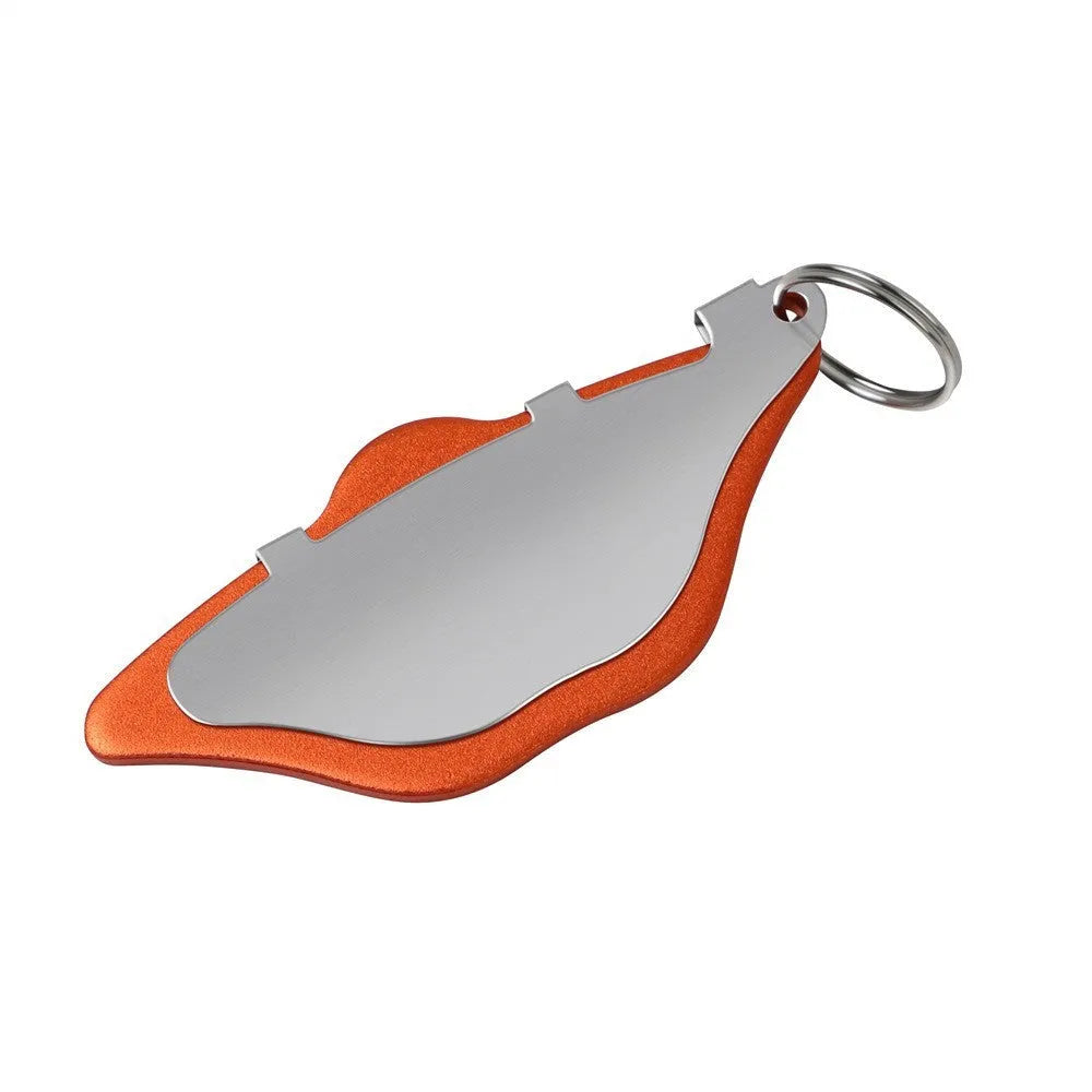 Mountain bike disc brake pads in black and orange with scratch-proof design