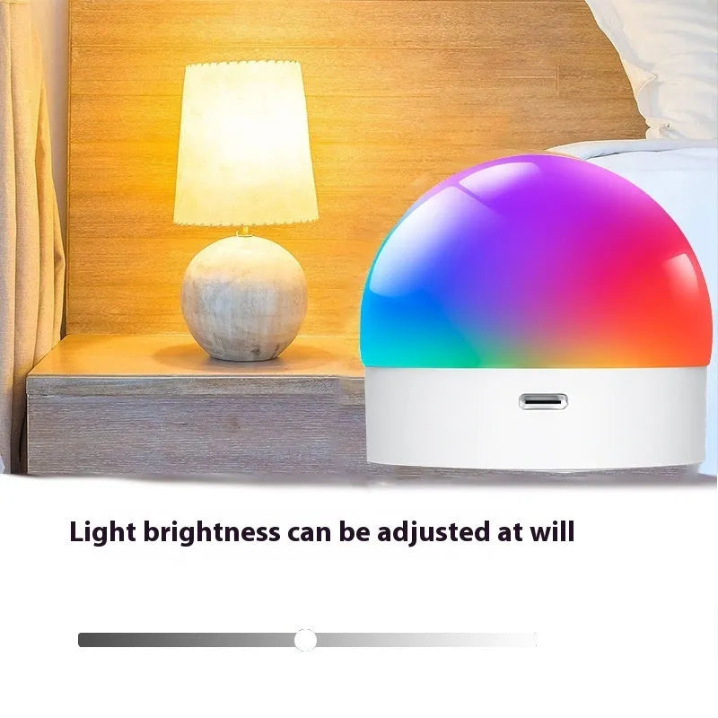 Rechargeable RGB LED atmosphere bulb 3.5W with remote control, bulb base and charging cable