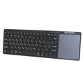 Zoweetek k12bt-1 mini wireless Bluetooth keyboard with touchpad and aluminium steel cover