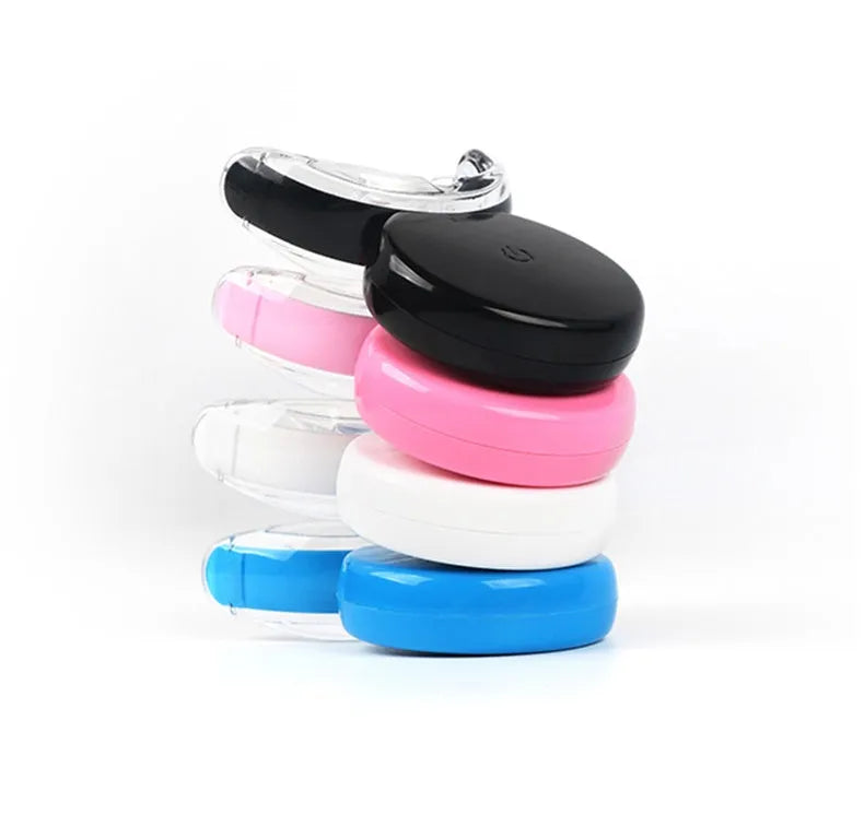 Rechargeable teeth whitening device with LED light in black colour option