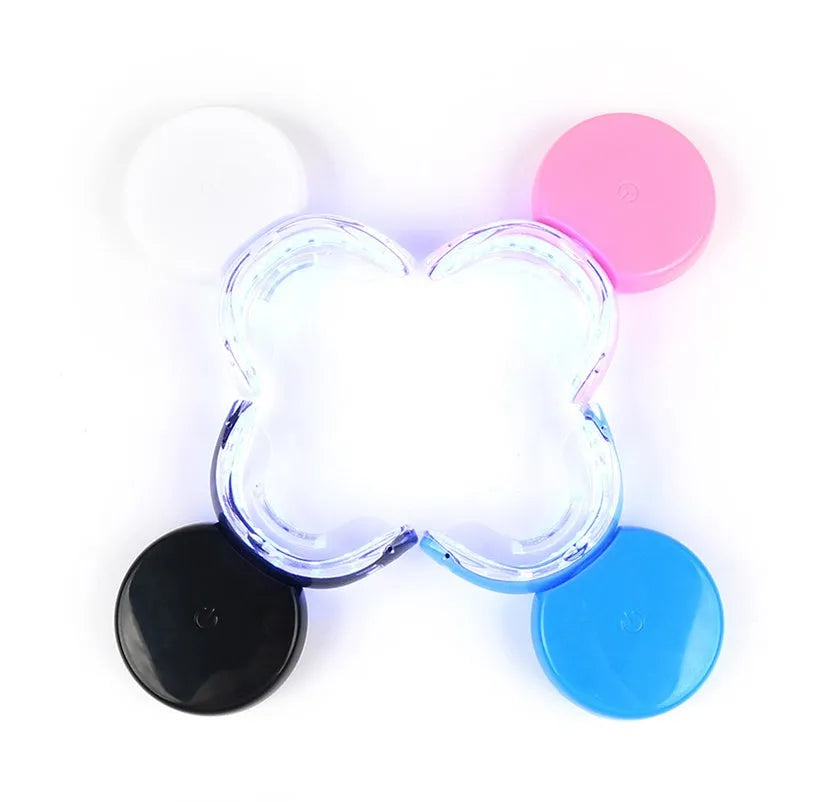 Rechargeable teeth whitening device with LED light in black colour option