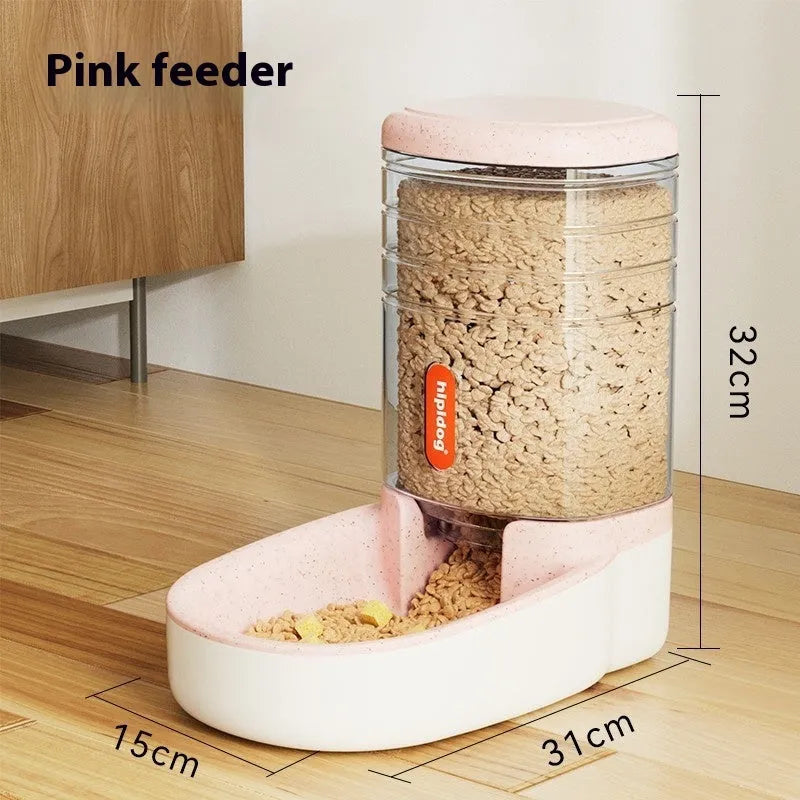 Blue automatic pet water fountain with 3.8 litre capacity for cats and dogs on a floor.