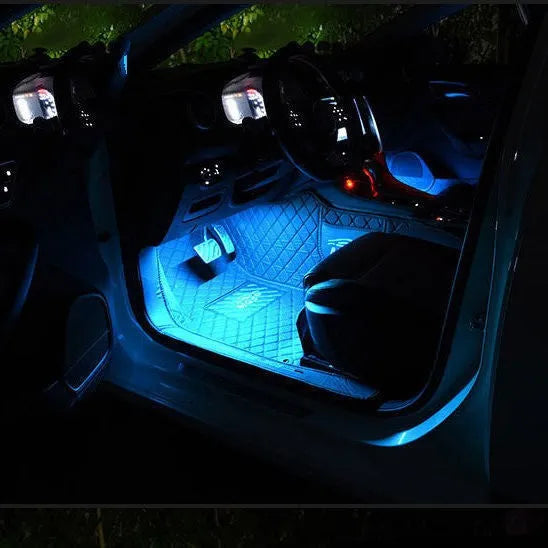 USB voice control music rhythm light for car interior atmosphere modification with 12V or 5V power options