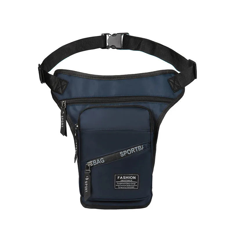 Men's nylon crossbody cycling leg bag in five colour options