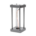 Creative Square Quantum Night Light curved wire USB night lamp metallic gray